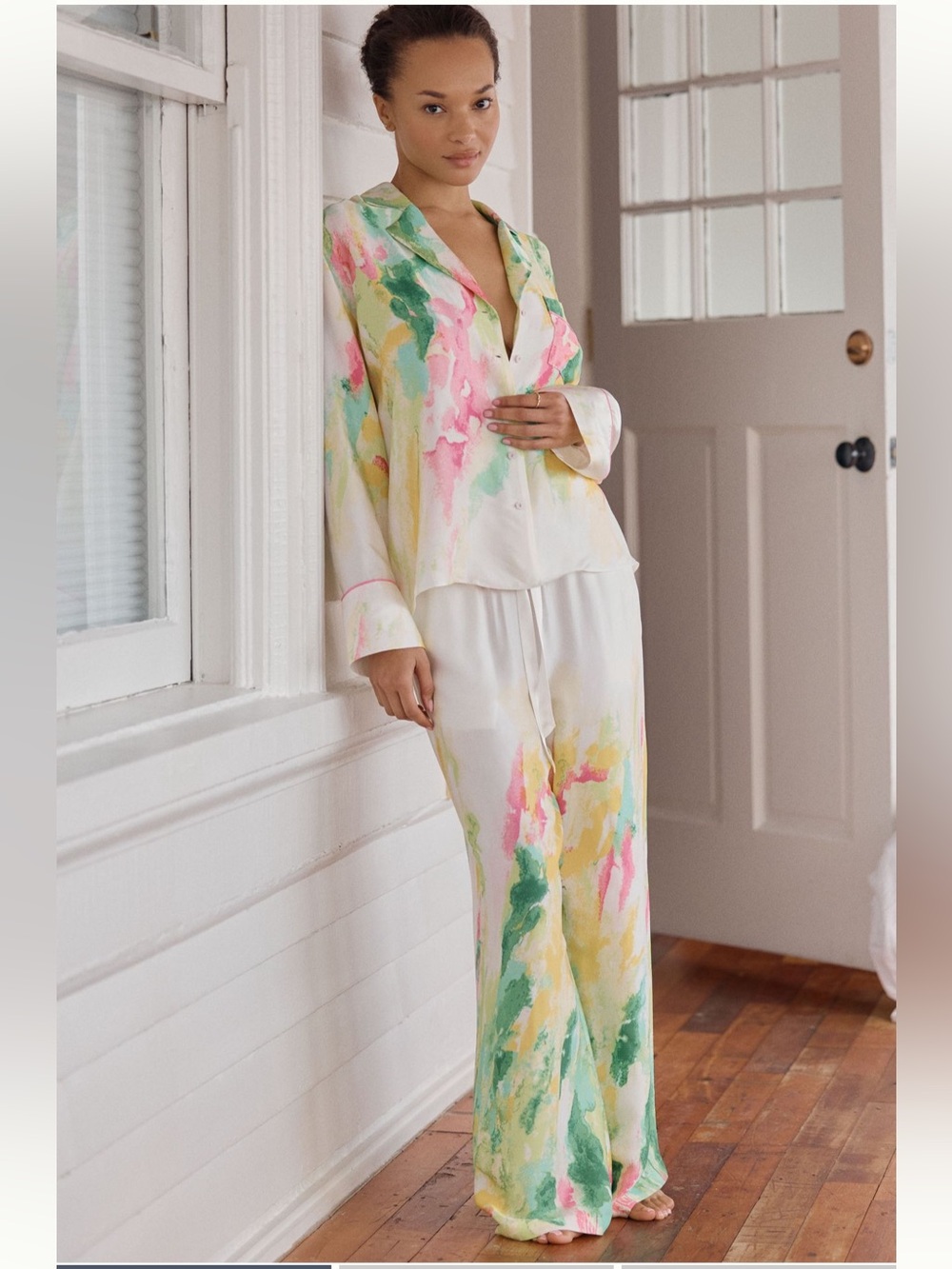 Anthropologie Lyrebird Neela Oversized Pajama Set - Sz XS